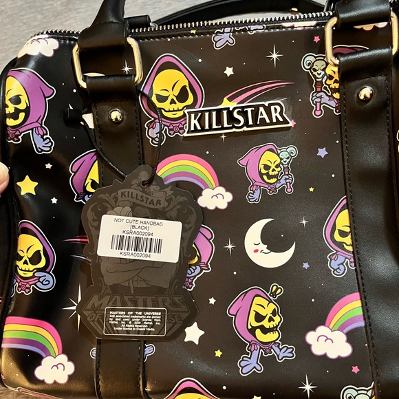 Killstar-Skeletor-‘Not Cute’ black handbag with shoulder strap bag. NWT. - Picture 7 of 7